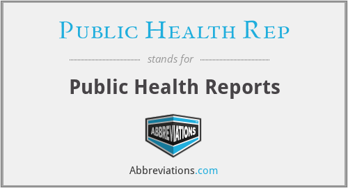 Public Health Rep - Public Health Reports